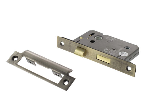 Atlantic - Bathroom Lock - 3" Matt Antique Brass