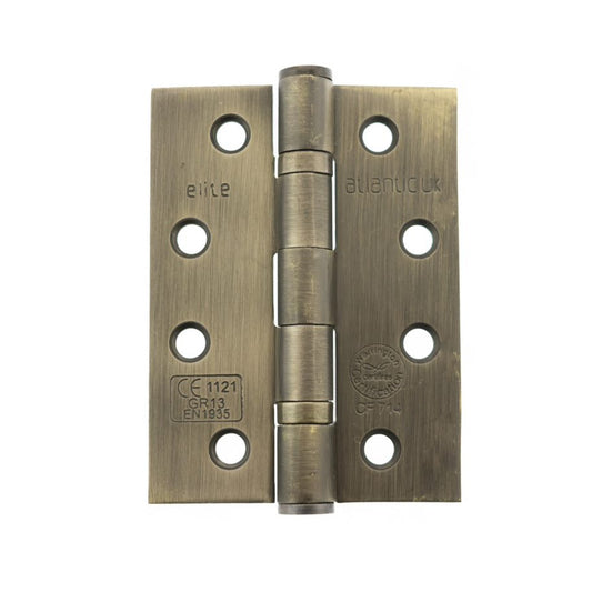 Ball Bearing Hinges - Pack of two - Antique Brass (Fire Rated)