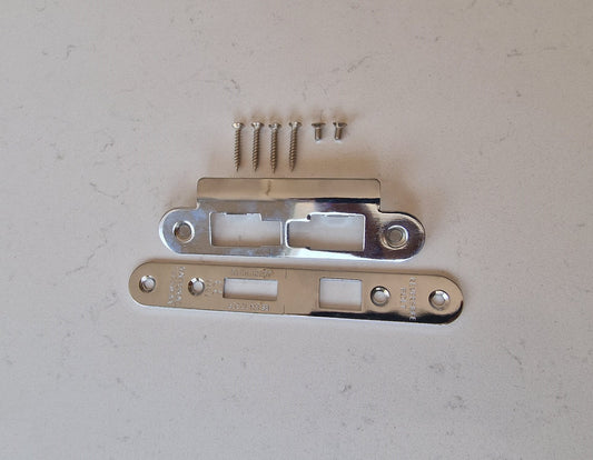 BATHROOM LATCH KEEP SET (CHROME)