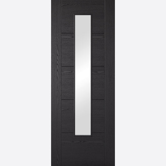 BLACK ASH LAMINATED VANCOUVER GLAZED 1L Doors
