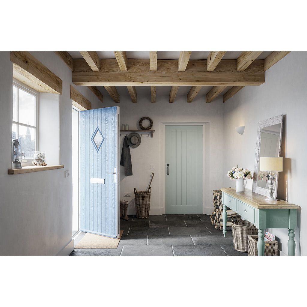 Cottage Textured White Primed FD30