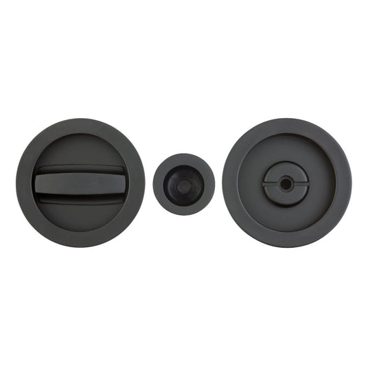 Round Flush Thumb-Turn Lock Matt Black Finish