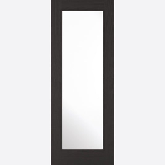 Diez 1L Glazed Charcoal Black Doors
