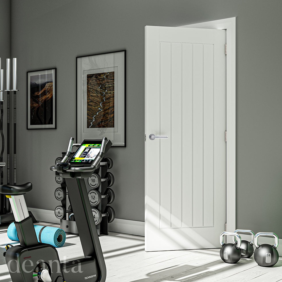 Ely White Primed Doors