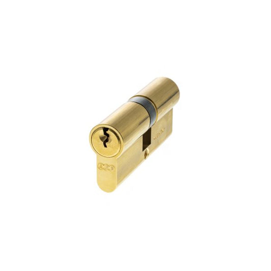 Euro Profile 5 Pin Double Cylinder - Polished Brass