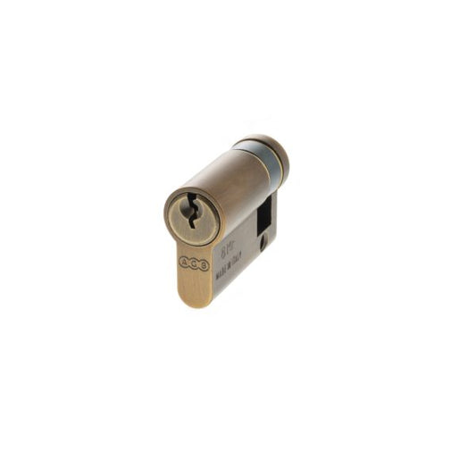 Euro Profile 5 Pin Single Cylinder - Matt Antique Brass