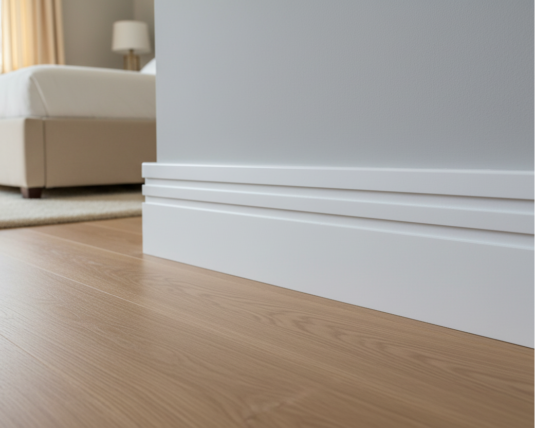 Round Edge Double Square Groove - MDF Skirting/Architrave