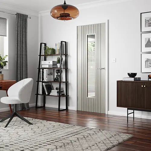 Aria Grey Glazed Laminate Internal Door