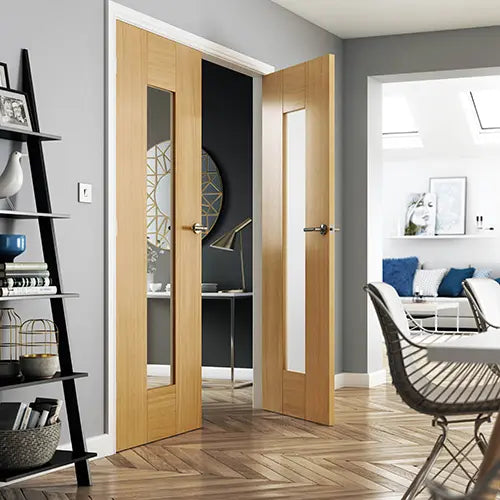 Axis Oak Glazed Internal Door