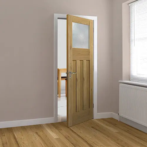 Rustic Oak DX Glazed Internal Door