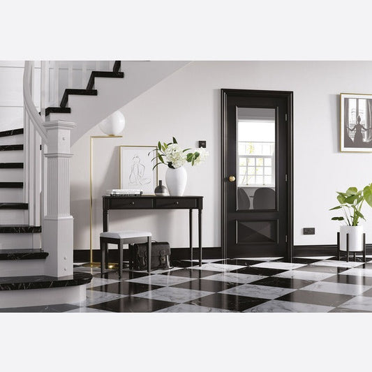 Knightsbridge 1L Glazed Black Doors