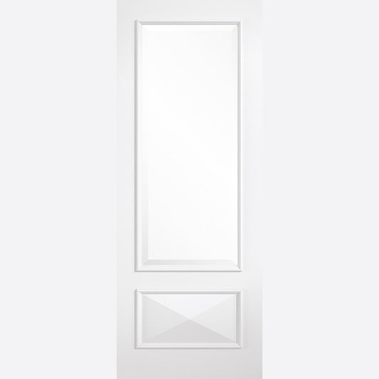 Knightsbridge 1L Glazed White Primed Doors
