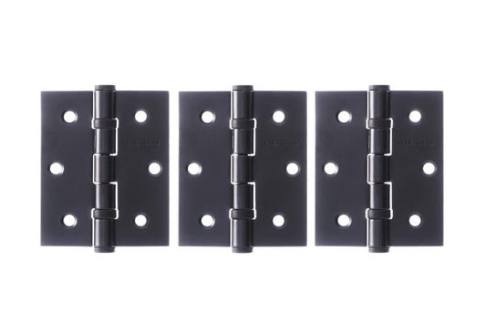 Ball Bearing Hinges - Set of 3 - Matt Black