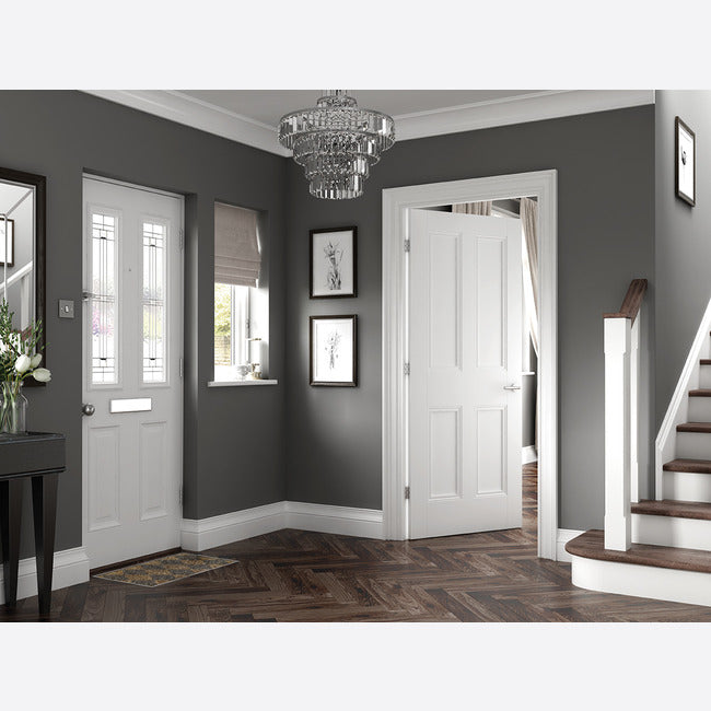 Nostalgia 4 Panel White Primed Doors