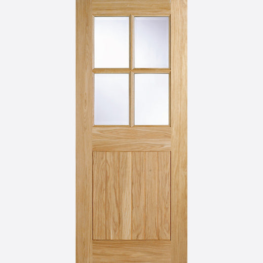 Oak Cottage 4L Glazed Oak Doors