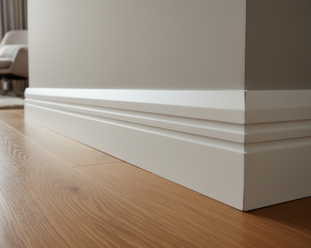Chamfered Double Square Groove - MDF Skirting/Architrave