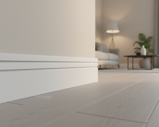 Square Double Groove -MDF Skirting/Architrave