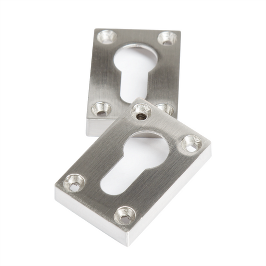 Slim Escutcheon (Pair) Satin Nickel Chrome