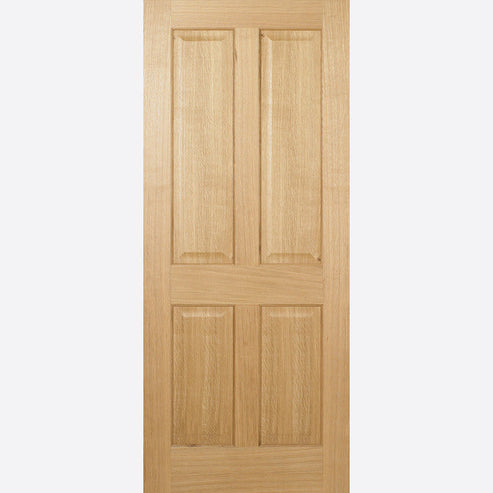 Regency 4 Panel Pre-finished Oak (FD30) – AX National - Doors Online