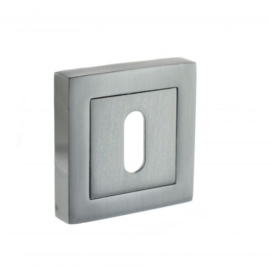 Status Square Escutcheons - Satin Chrome