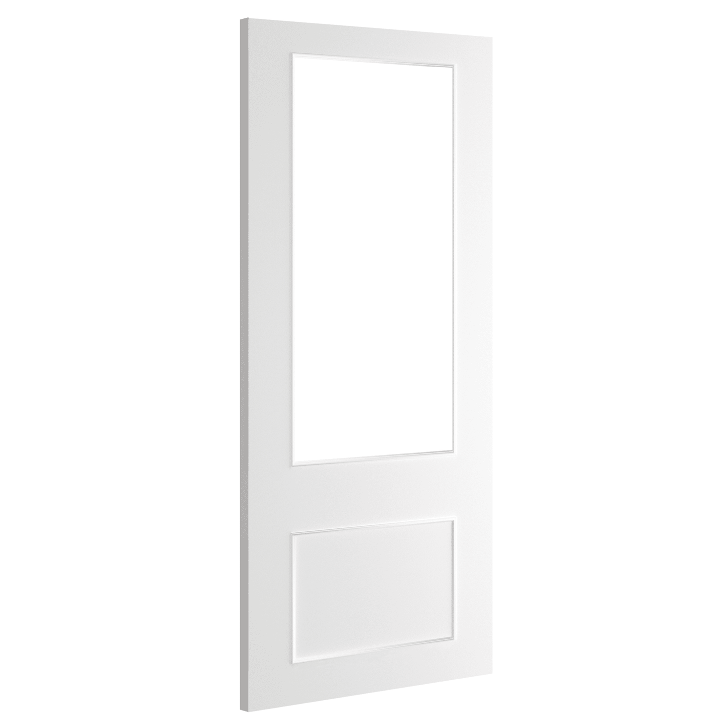 Sandringham Bevelled Glazed White Primed