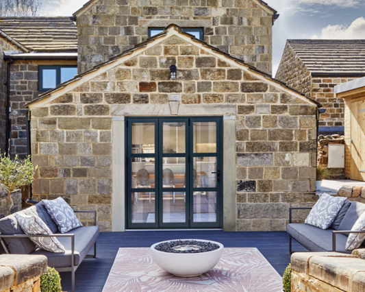 AluVu External Heritage Style Bi-fold Pre-finished Anthracite Grey 6ft Pre-finished Anthracite Grey