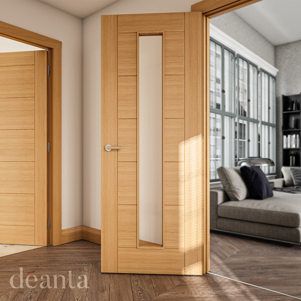 Seville 1L Glazed Pre-finished Oak FD30