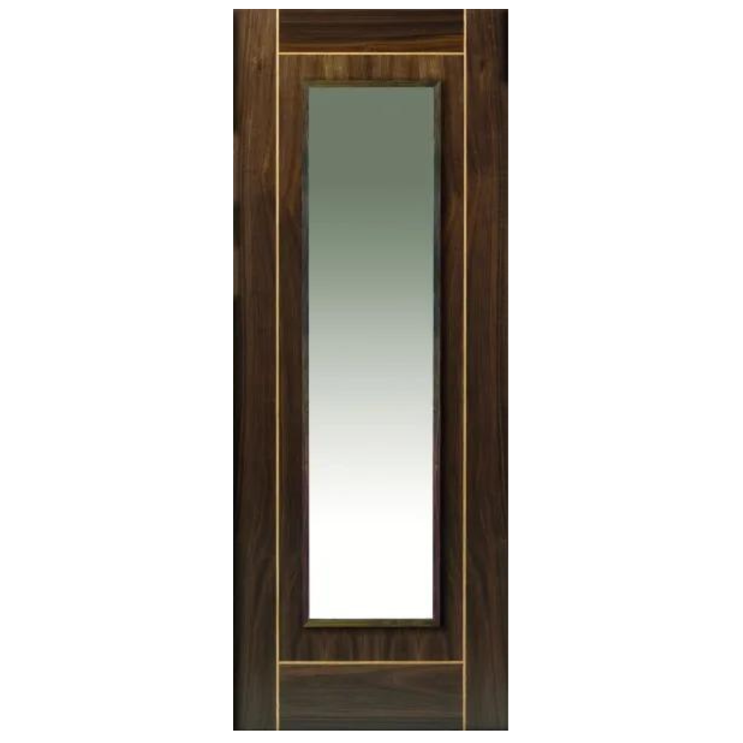 Valcor Walnut Glazed Internal Door