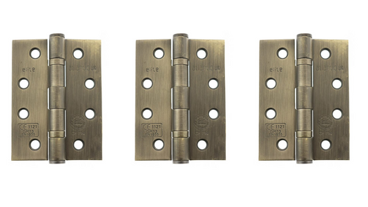 Atlantic Ball Bearing Hinges Set of 3 - Antique Brass