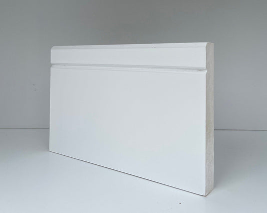 Primed MDF Skirting - V Groove