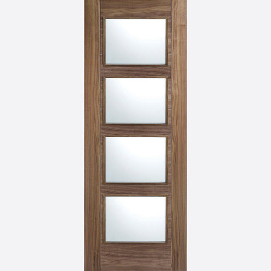 Vancouver 4L Glazed Pre-finished Walnut (FD30) Doors