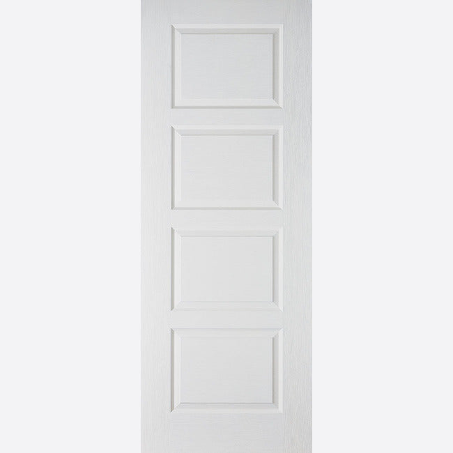 WHITE MOULDED CONTEMPORARY 4P (FD30)