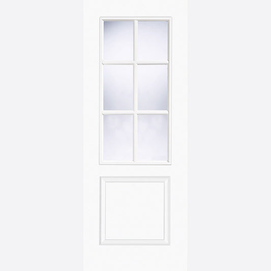 WHITE MOULDED SMOOTH BERLIN GLAZED 6L Doors