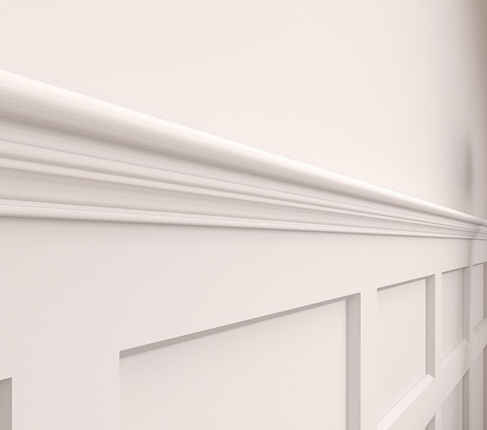 White Primed Hampton Wall Panelling