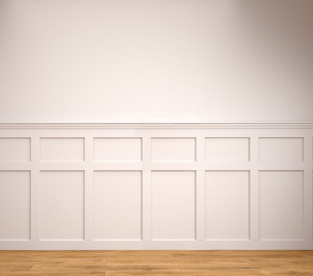 White Primed Hampton Wall Panelling