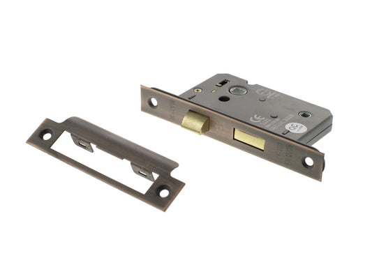Atlantic - Bathroom Lock - 2.5" Antique Copper