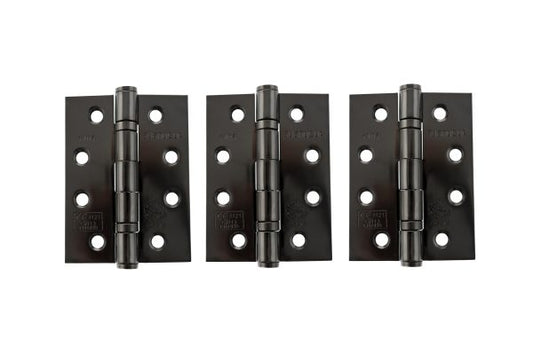 Ball Bearing Hinges - Set of 3 - Black Nickel (Fire Rated)