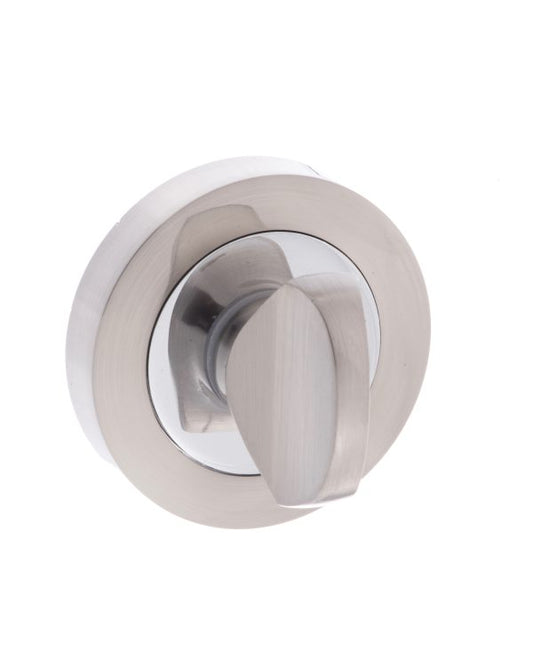 Senza Pari WC Turn and Release - Satin Nickel/Chrome Plate