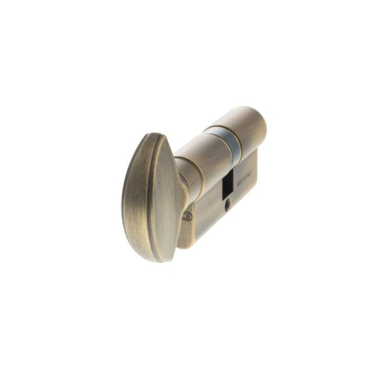 Euro Profile 5 Pin Cylinder - Matt Antique Brass