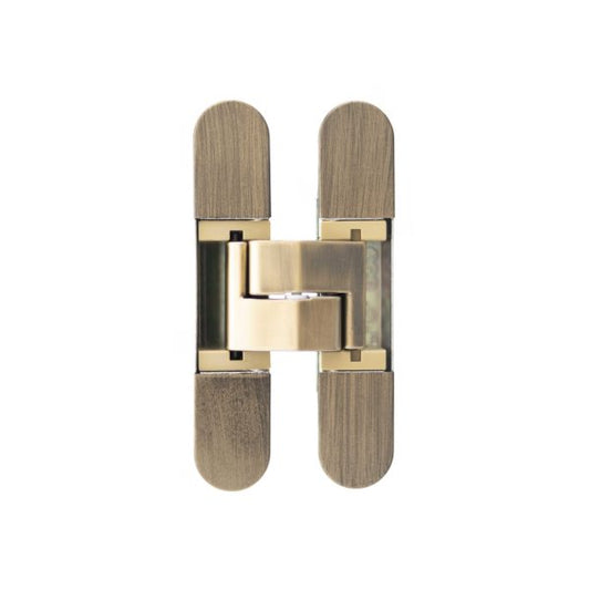 Eclipse Fire Rated Adjustable Concealed Hinge – Matt Antique Brass - Single