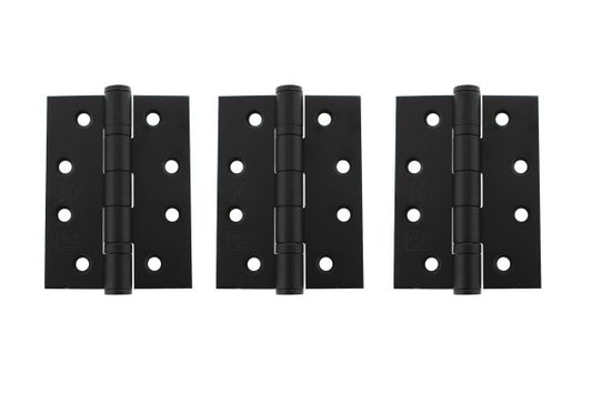 Ball Bearing Hinges - Set of 3 - Matt Black (Fire Rated)