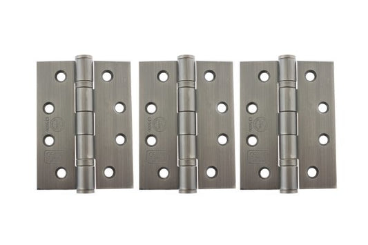 Ball Bearing Hinges - Set of 3 - Matt Gun Metal (Fire Rated)