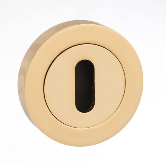 Mediterranean Round Escutcheons - Polished Brass