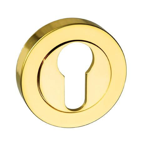 Mediterranean Round Escutcheons - Polished Brass