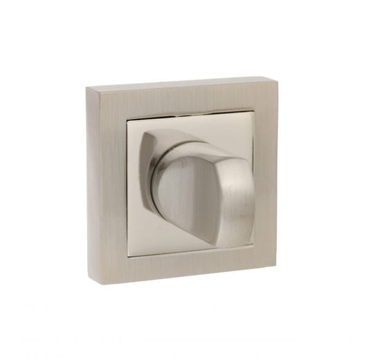 Senza Pari WC Turn and Release - Satin Nickel/Polished Nickel