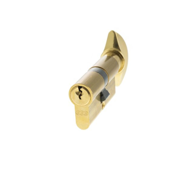 Euro Profile 5 Pin Cylinder - Polished Brass
