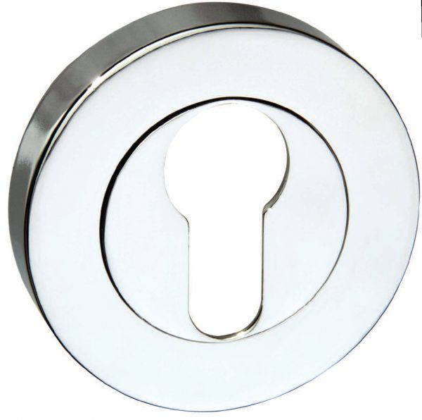 Senza Pari Round Escutcheons - Polished Chrome