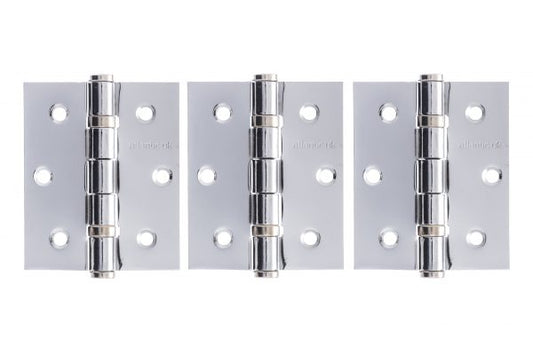 Ball Bearing Hinges - Set of 3- Polished Chrome