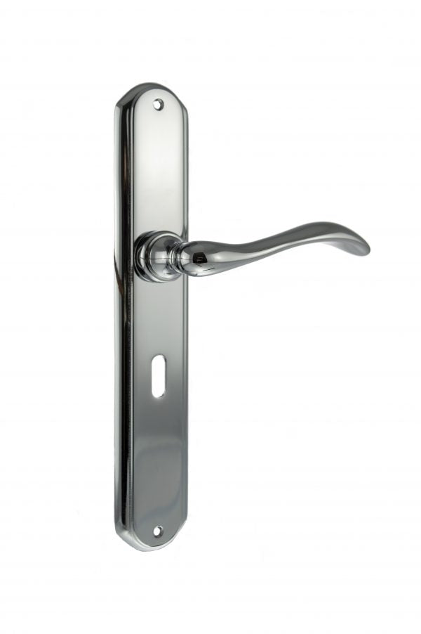 Valence Lever on Key Backplate – Polished Chrome