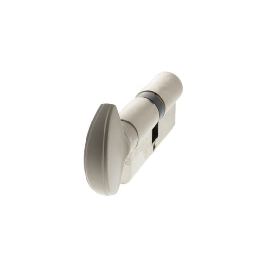 Euro Profile 15 Pin Cylinder Key to Turn - Polished Nickel